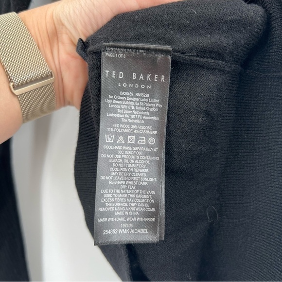 TED Baker London turtleneck sweater cashmere blend - Picture 5 of 7